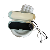 Japanese glasses case high-end portable anti-stress light myopia retro sunglasses sunglasses storage womens and mens