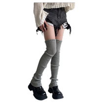 Knitted socks for women JK white socks calf autumn and winter y2k Japanese hot girls pile socks striped mid-calf warm