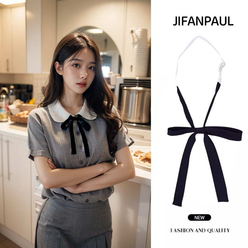 Jk Bow Tie Women's Solid Color Japanese Style School Style Shirt Uniform Collar Rope Burgundy Bow Student Sailor Uniform Accessories