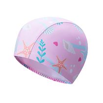 Childrens swimming cap cartoon printed comfortable cloth cap baby swimming elastic hat girls primary school swimming pool equipment