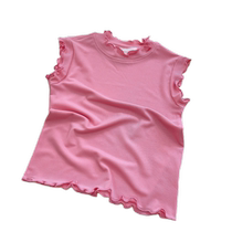 Girls summer camisole short-sleeved childrens thin fungus bottoming shirt modal girl t-shirt baby girl