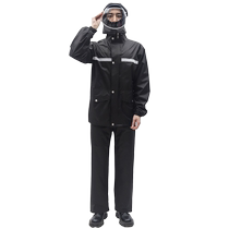 Raincoat and rain pants set full body rainproof men and women electric motorcycle takeaway riding double layer reflective split raincoat