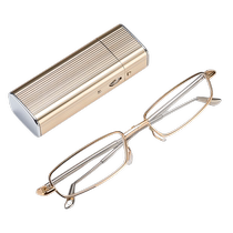 Folding reading glasses mens portable compact middle-aged and elderly reading glasses anti-blue light high-end high-definition eye protection reading glasses