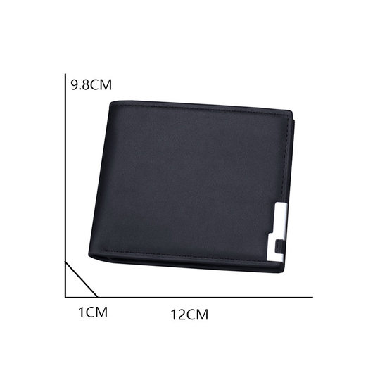 Men's Wallet Short Style Ultra-Thin Men's Business Wallet Student Wallet Men's Casual Card Holder Card Case Two-In-One Trendy