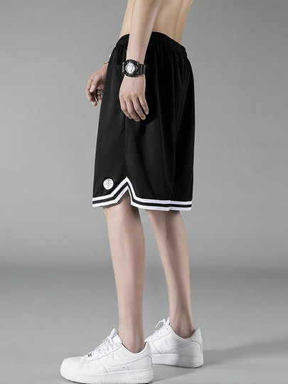 Pantalones Cortos Pantalones De Baloncesto De Verano para Hombres Pantalones Deportivos Sueltos Seda De Hielo Delgados De Secado Rápido Marca De Moda Pantalones Casuales De Cinco Puntos De Gran Tamaño