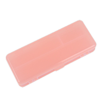 Double-layered stationery box transparent frosted large-capacity plastic pencil box DIY stationery storage box for primary and secondary school students