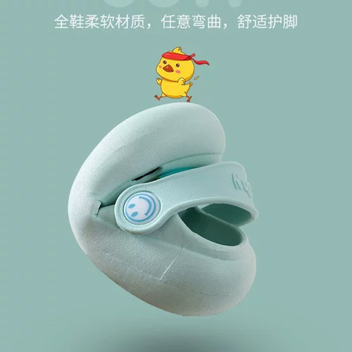 Детские тапочки для мальчиков, летние нескользящие туфли, сандалии для раннего возраста, слайдеры, мягкая подошва