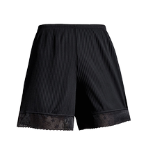 Summer 2024 new style ice silk safety pants for women anti-exposure leggings pajama pants thin white outer shorts for home use