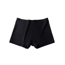 Black seamless safety pants for women summer ice silk hip leggings two-in-one underwear anti-exposure boxer shorts thin