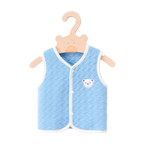 Velvet and thickened girls vest outer wear warm bear vest for infants and young children 2024 autumn and winter vest for boys and girls