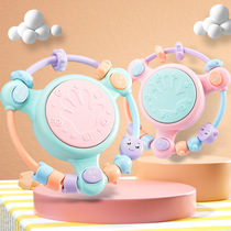 Baby Toy Hand Beat Drum Multifunction Baby String Beads Puzzle Early Teach Music Pat Beat 0-1-year-old child rocking the bell