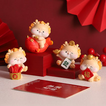 Cartoon Dragon Mascot Guoqo Living Room Office Desktop Creativity Handling Car Control Decoration Accessories