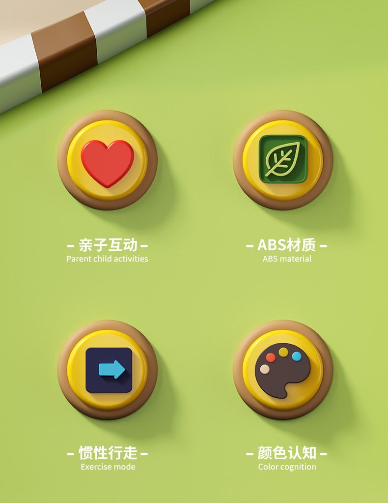 Погремушка 儿童按压式小汽车男女孩1一2岁3惯性回力车6个月宝宝婴儿益智玩具 Jifanpaul