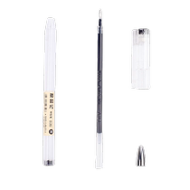 Japanese simple 0 35 unprinted style transparent pen holder gel pen college student office signature pen black carbon water pen