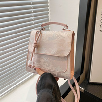 2024 New Summer New Chinese Style Backpack Bag Womens Fashionable Small Backpack Outing Travel Bag School Bag