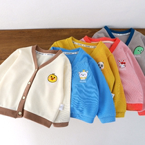 Girls knitted tops childrens outerwear autumn baby coats cardigans baby spring and autumn fashionable boys spring clothes