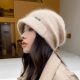 Hats Women's Knitted Hat Autumn and Winter Warm and Thickened New Big Head Circumference Fisherman's Wool Octagonal Hat Postpartum Hat