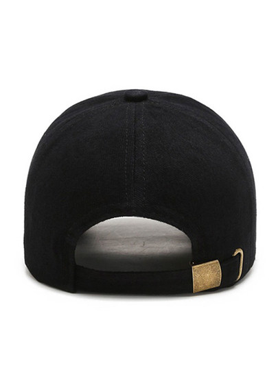 Hat Men's Winter Peaked Cap Cycling Fishing Hat Sun Protection Sunshade Sun Hat Women's Spring and Autumn Style Black Baseball Cap