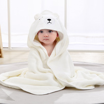 New Spring Autumn Season Baby Newborn Baby Boy Wrap Cute Cartoon Cuddle Cuddled By Coral Suede Cap Bath Towels