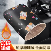 Electric vehicle cold-proof gloves winter battery vehicle windproof and warm handlebar covers motorcycle plus velvet and thickened windshield handguards for women