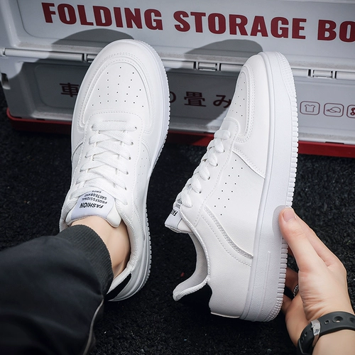 Демисезонная трендовая белая обувь, весенние белые универсальные кроссовки для отдыха, подходит для подростков