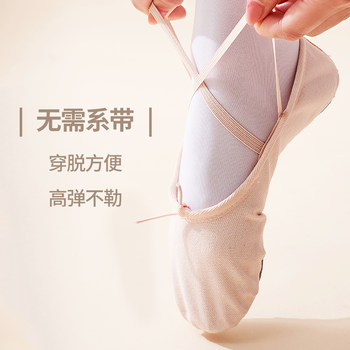 2025 Girls' Ballet Shoes, Adult Soft-Soled Practice Shoes, New Cat Claw Pink Women's Flat Dance Shoes