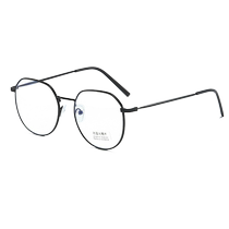 Anti-blue light anti-radiation anti-fatigue myopia glasses for men trendy flat light no degree eyes round frame decorative flat mirror for women