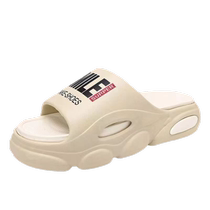 2024 new trendy mens slippers for summer outdoor wear home outdoor thick-soled super-soft non-slip casual sandals with a sense of stepping on shit
