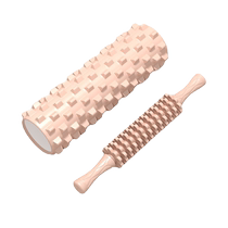 EVA foam shaft mace yoga column fitness massage stick muscle relaxer 45cm Langya hollow yoga column
