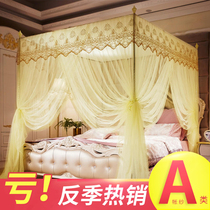 Mosquito net home double thickened encryption princess style 1 5m palace three-door 1 0m bed 1 2m bed 1 8m bed