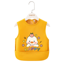 Baby vest style waterproof princess smock baby child sleeveless reverse wear summer eating bib thin style breathable and cute