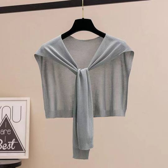 披肩外搭高端2025新款护颈薄款针织女冰丝防晒百搭围巾夏季小坎肩