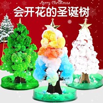 Christmas tree blossoms watering magical Christmas tree crystallization paper tree blossoms magical colorful Christmas toys small gifts