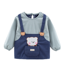 Baby smock autumn and winter waterproof and anti-dirty boys smock baby girl new eating bib childrens outer wear foreign style