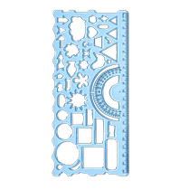 Drawing geometry function ruler template ruler multi-functional ever-changing ruler painting ruler primary school students handwritten newspaper universal ruler magic set childrens ruler stationery for drawing circles and graphics