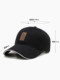 Hat Men's Winter Peaked Cap Cycling Fishing Hat Sun Protection Sunshade Sun Hat Women's Spring and Autumn Style Black Baseball Cap