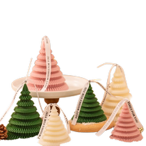 2024 New Christmas Origami Christmas Tree Scented Candle Souvenirs Ins Creative Fragrance Decoration