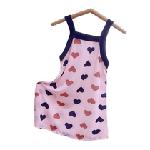 Girls summer sundress 2024 new suspender skirt summer ice silk childrens dress baby girl summer skirt