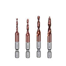 Machine with composite wire cone drill attacking hole integrated wire tapping three-in-one self-tapping stainless steel tapping screw suit silk cones