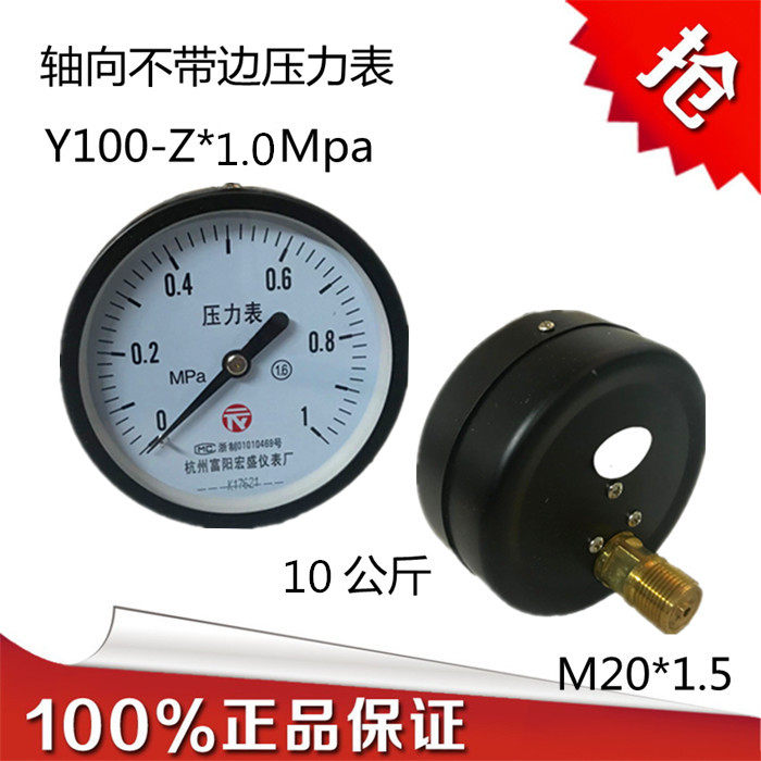 Fuyang Hongsheng axial with side pressure Y60 Y60 100-ZTX1 0MPA 10 kg 0MPA water pressure meter air pressure gauge