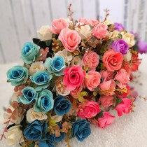 New decoration Wedding decoration Rose jewelry Simulation flower Fake flower Rose living room desktop flower silk flower