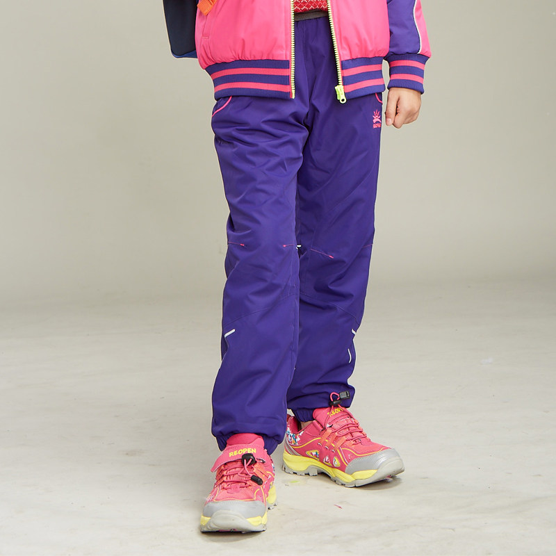 Sun Stone Autumn Winter Children Punching Pants Men And Women Outdoor Clips Cotton Thickened Waterproof Warm Teens Mountaineering Cotton Pants