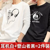 Наушники белые+альпинист черный