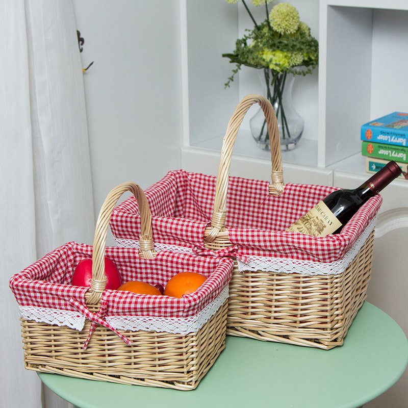 Fuji collects basket handbamboo basket picnic basket fruit basket basket fruit basket egg basket collection basket