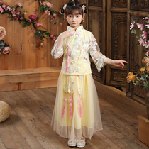 Children Han Wears Chinese Fashion Super Fashion Summer Girl Dress Little Girl Tangui Gukite Show Clothes