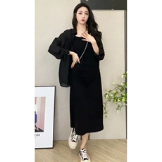 Стильные костюмы 高级感气质显瘦法式吊带连衣裙女夏季2023年新款春装法式衬衫上衣 Bifeimeng