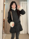 Chanel-Style Wool Coat with Fur Collar for Women, Spring 2026 New Vintage Style, Petite Thickened Waist-Cinching Woolen Coat