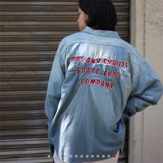 大四囍订购BOWWOW GALAXY SYRUP CHAMBRAY SHIRTS 刺绣衬衫24SS-淘宝网