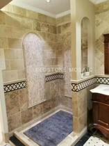 Natural marble handmade mosaic outdoor living room bathroom swimming pool waveguide skirting waistline floor