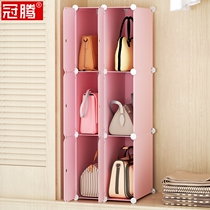 Bag storage rack home hanging bag rack bedroom wardrobe internal finishing cabinet bag cabinet storage artifact